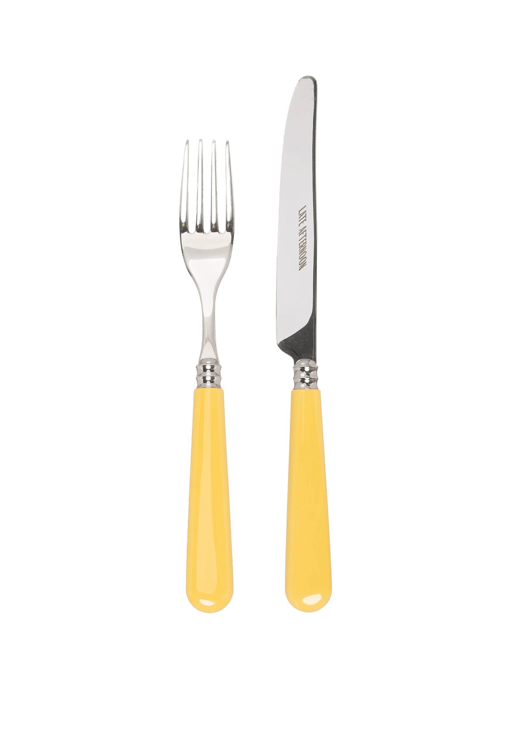 Butter Yellow Knife and Fork Set