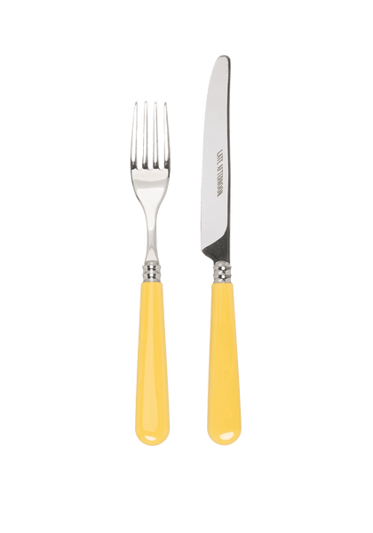 Butter Yellow Knife and Fork Set