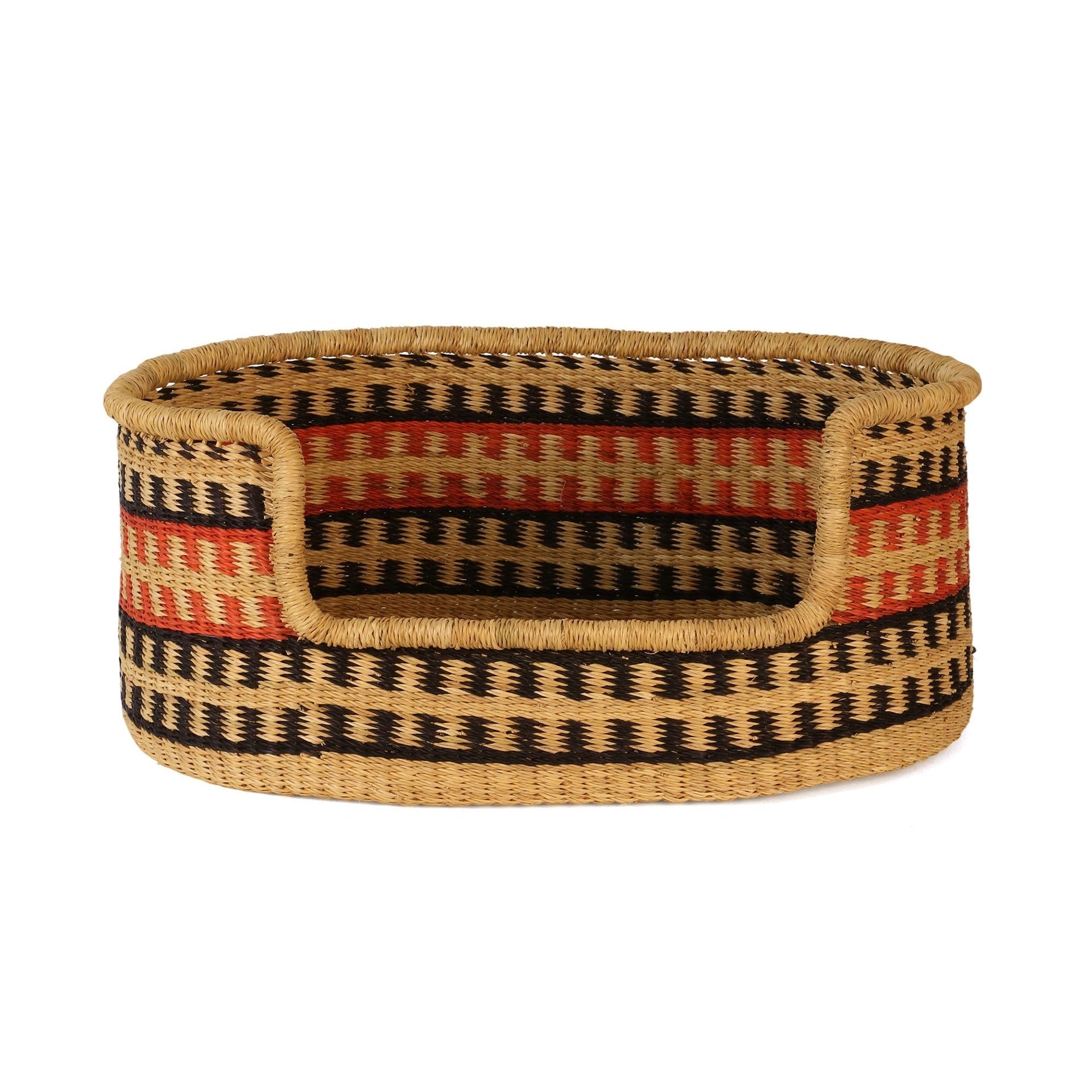 FIFI: Red and Black Dog Basket - Small