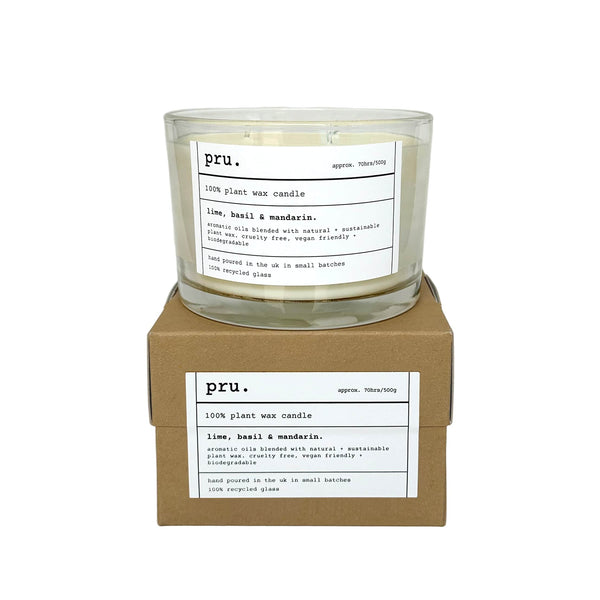 Three Wick Candle - Lime, Basil and Mandarin