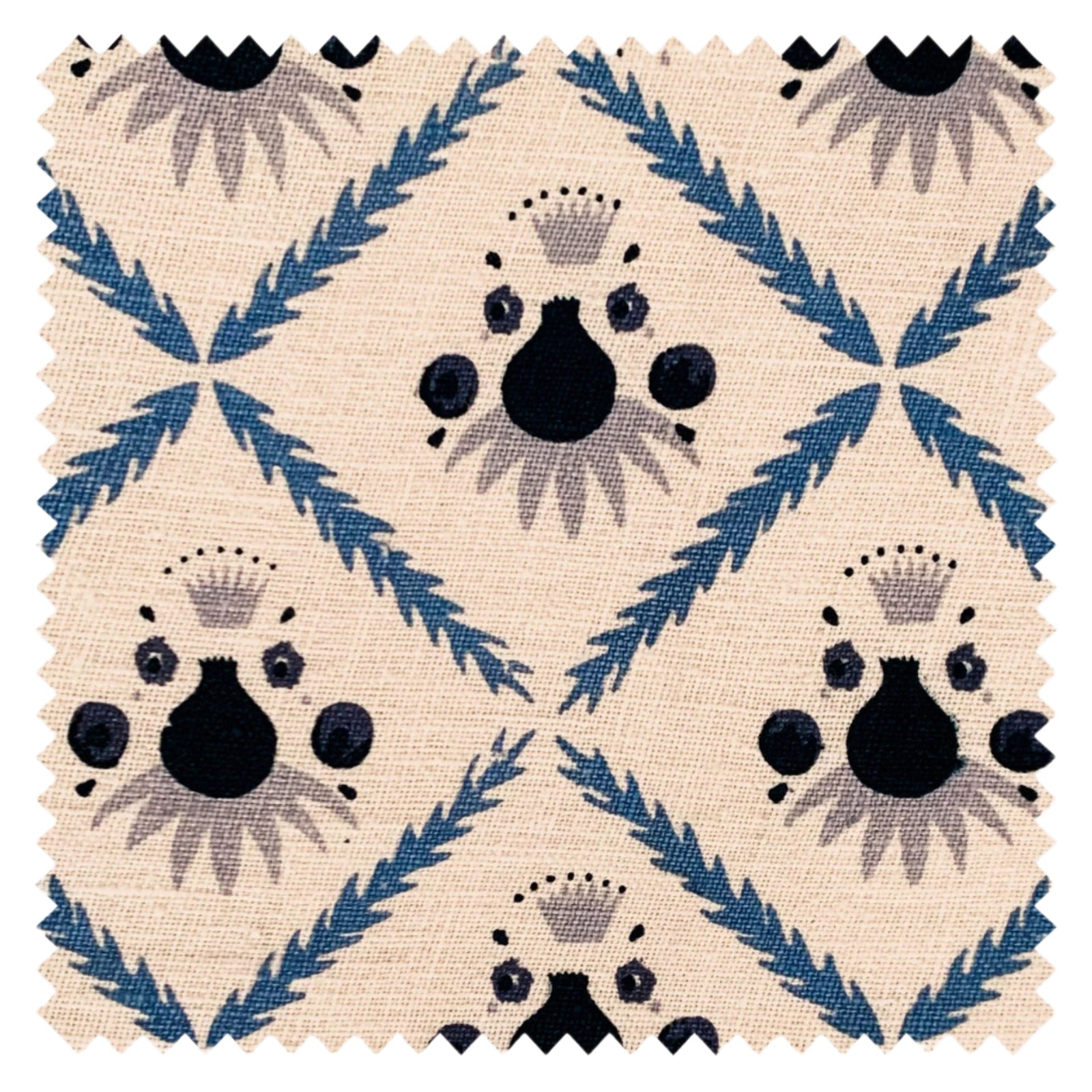 Pome Linen, Oxford Blue, Sample