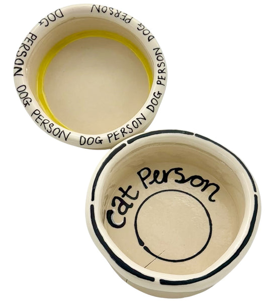 Cat Person Cat Bowl