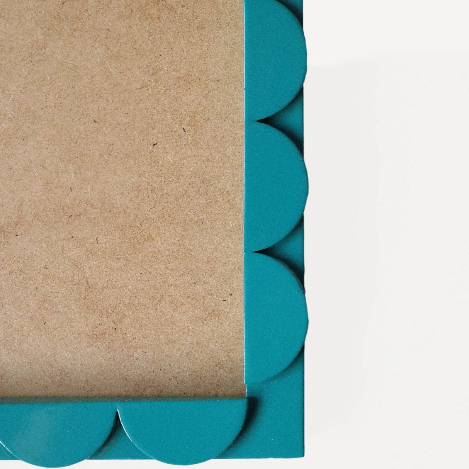 Teal Lacquered Scallop Frame