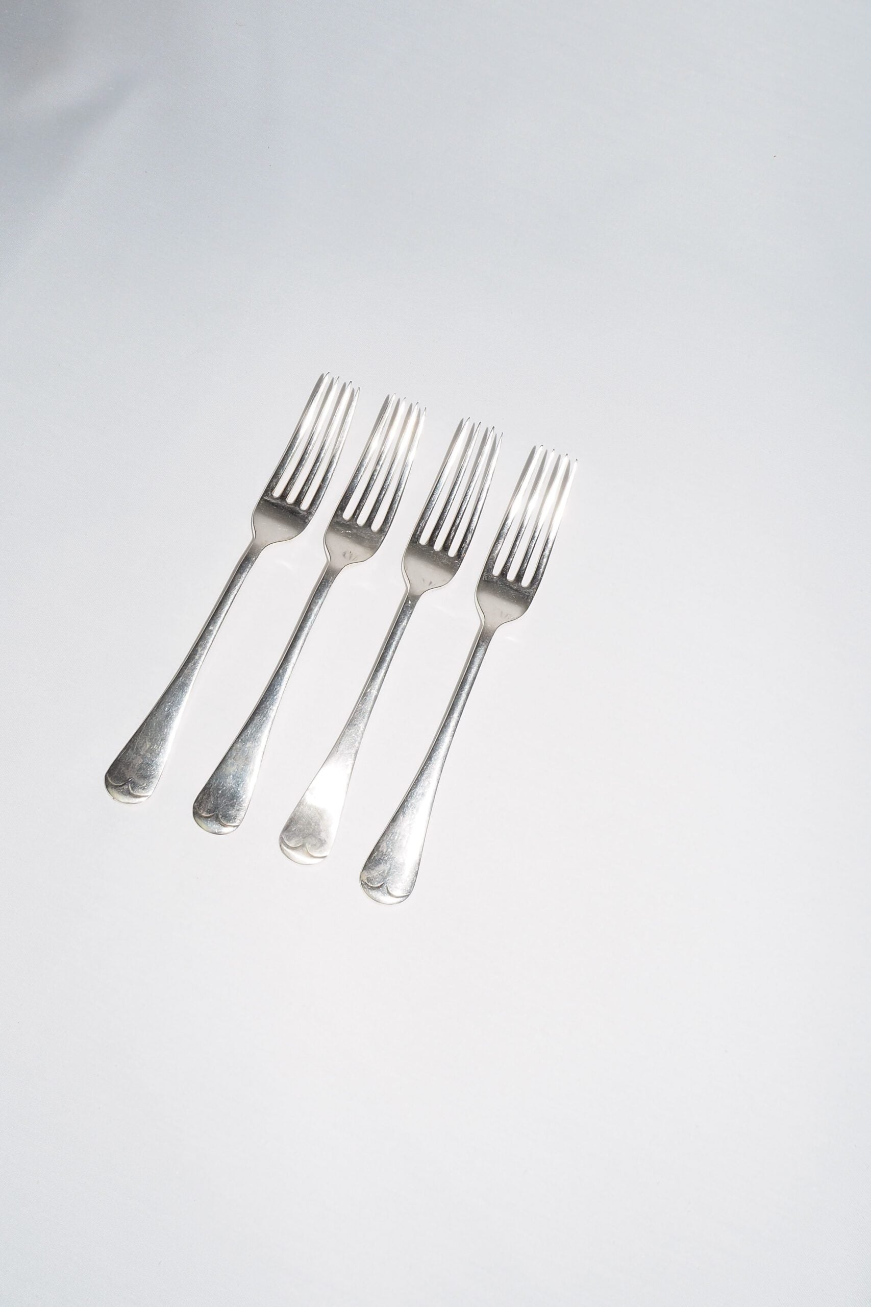 4 Antique Silver Plate Forks