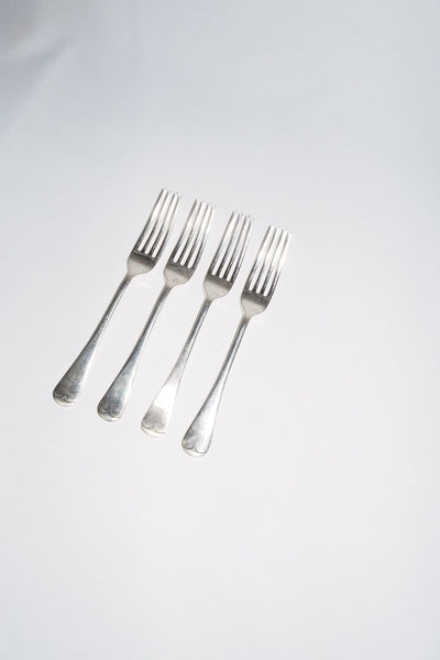 4 Antique Silver Plate Forks