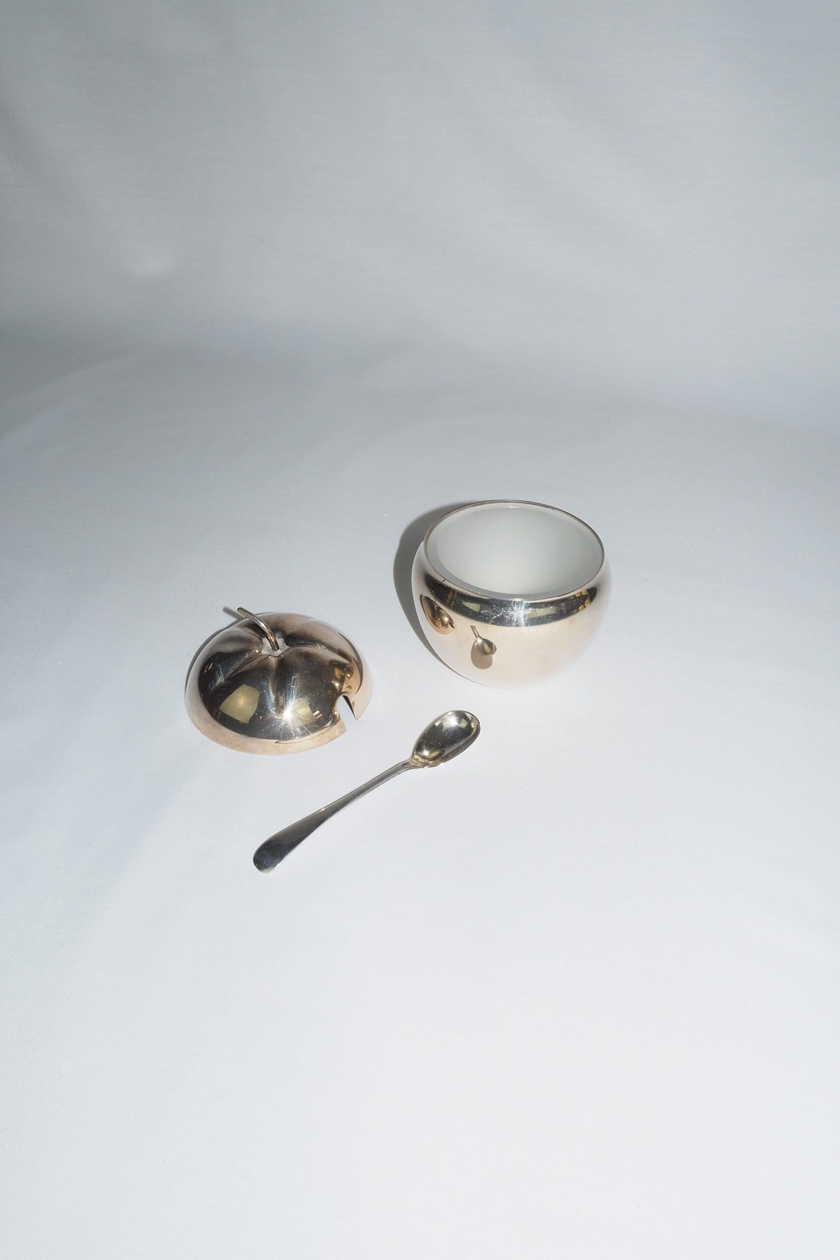 Vintage Silver Plate Apple Pot