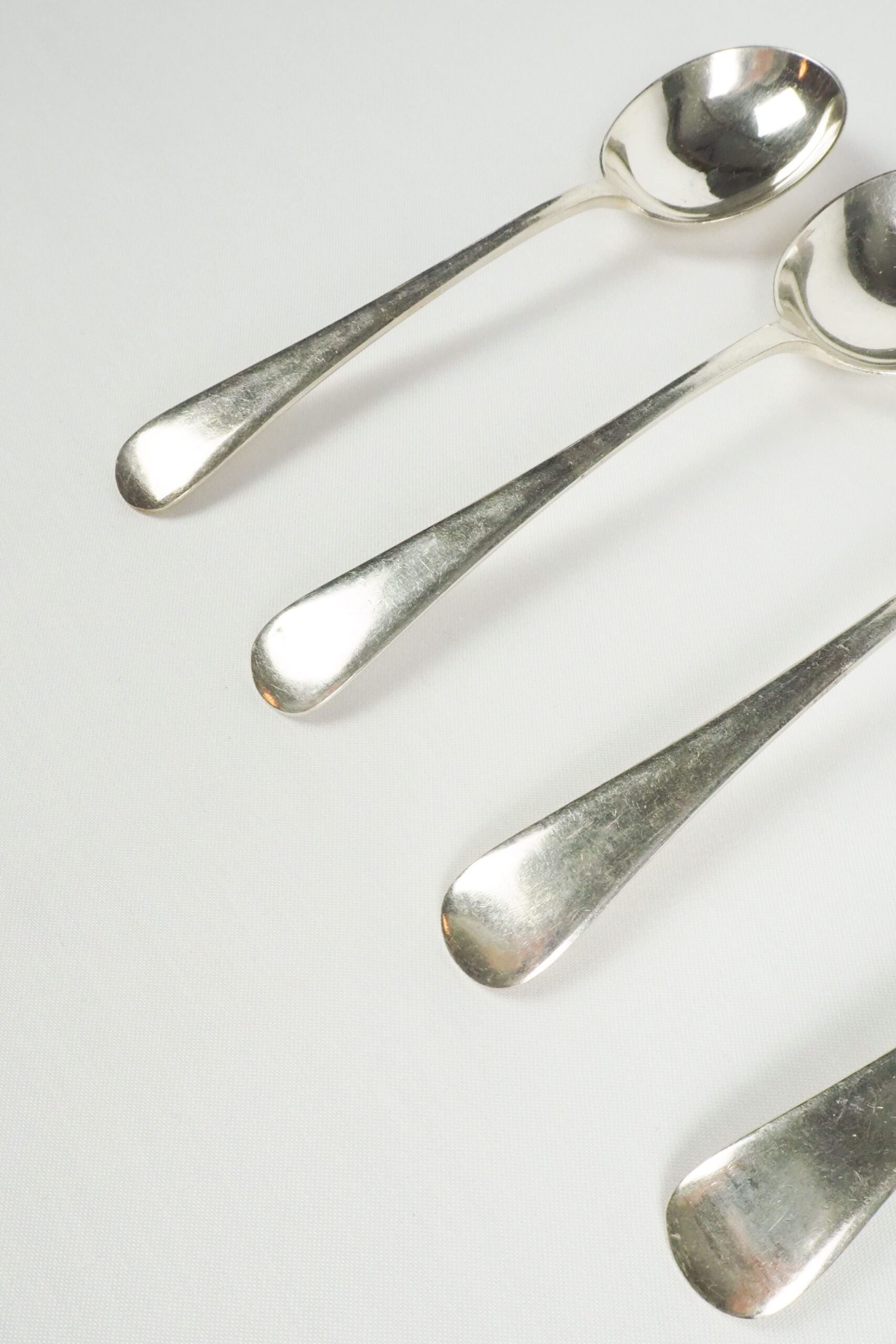 Antique Silver Plate Soup Spoons