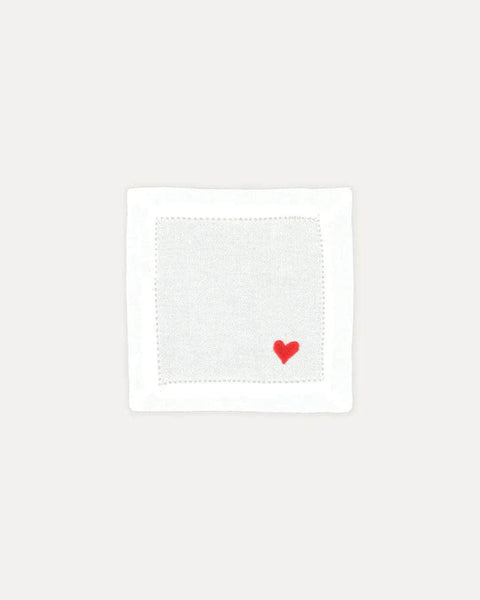 Heart Cocktail Napkin