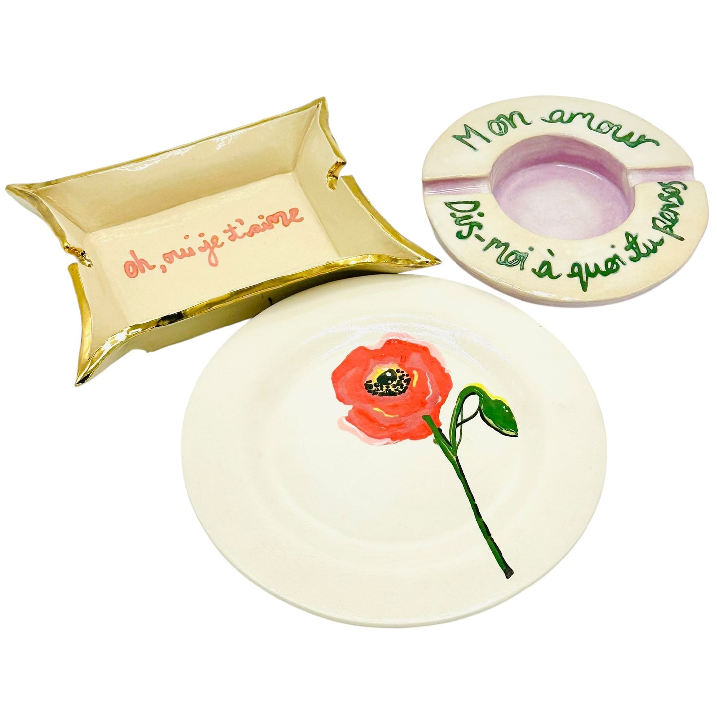 Oui Je T’aime Ashtray Pink