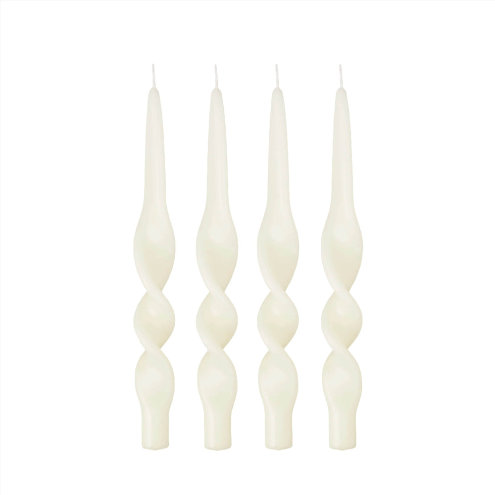 Swirl Candle - Ivory