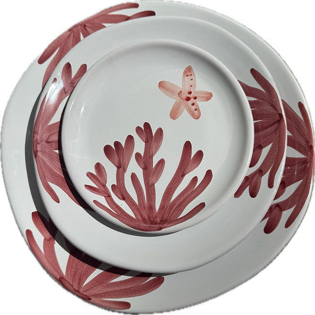 Corallo Plate 27 cm Bordeaux Coral