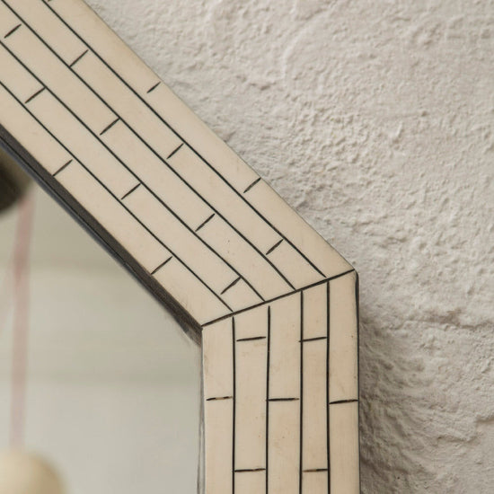 Resin Hexagonal Mirror