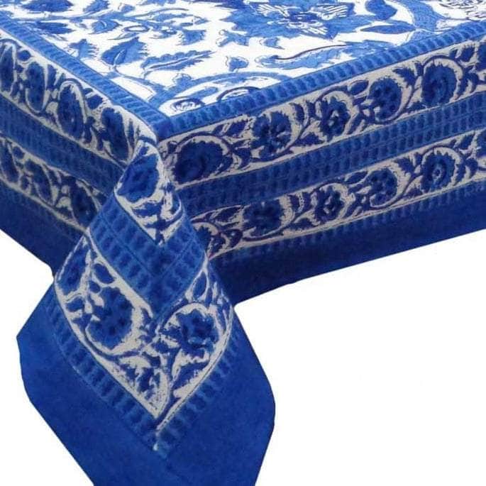 From Jaipur with Love Blue and White Tablecloth