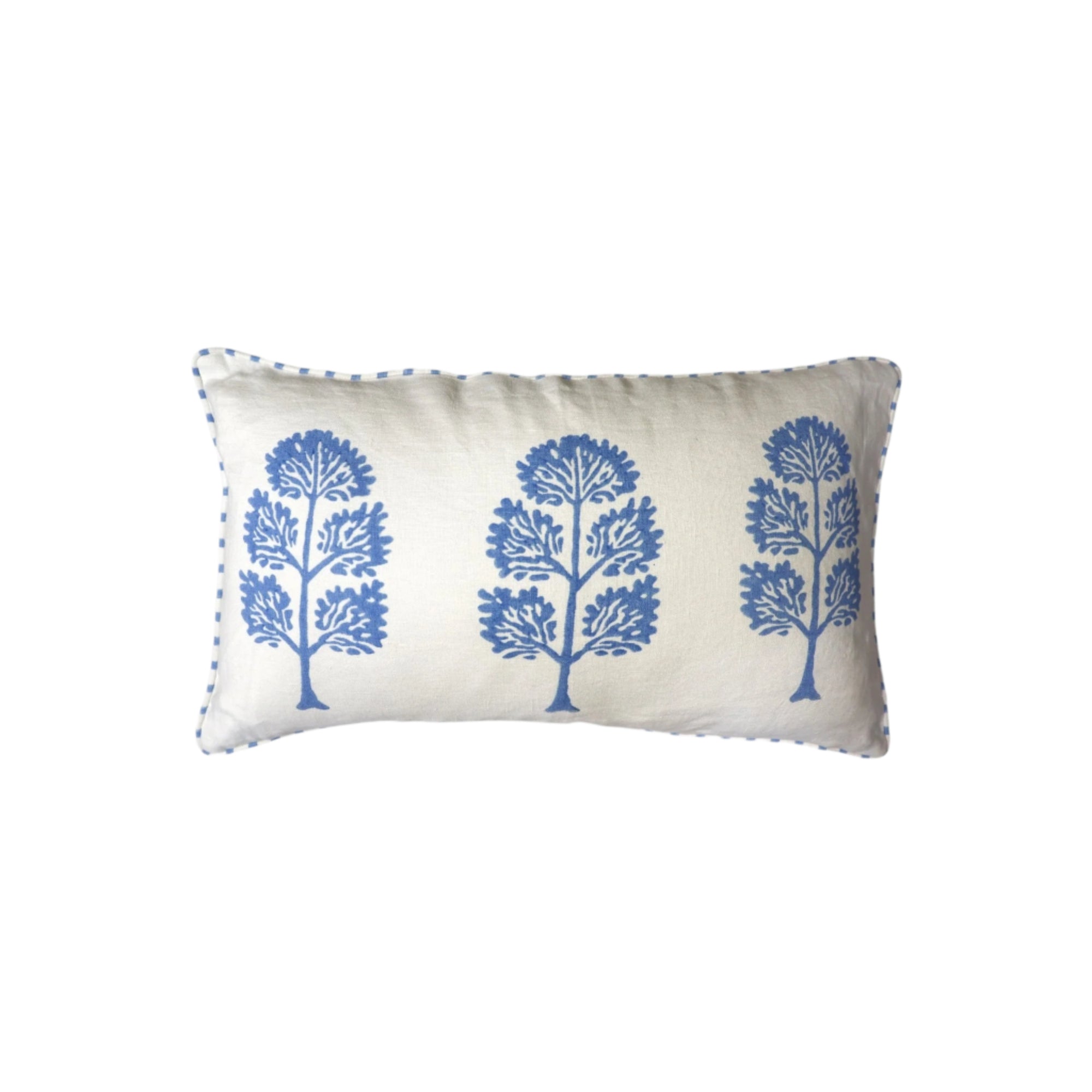 Neera Linen Hand-Printed Pillow Cover