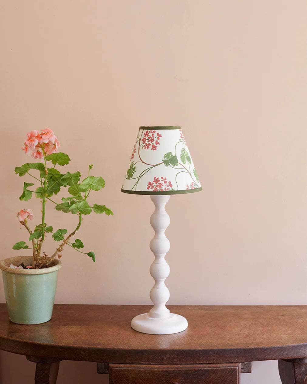 Geraniums, Paper Lampshade, Empire