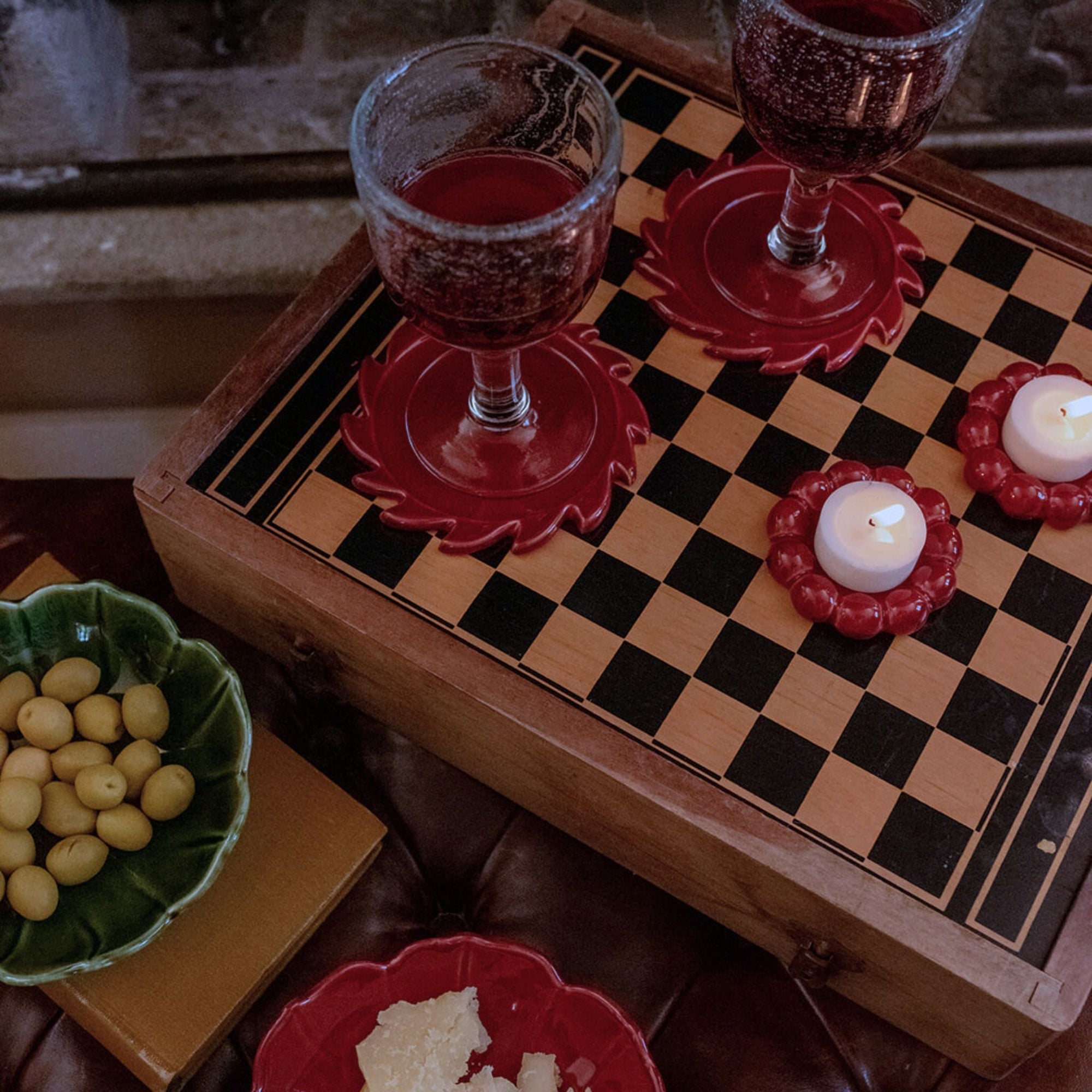 Olaf Coaster - Cherry Red