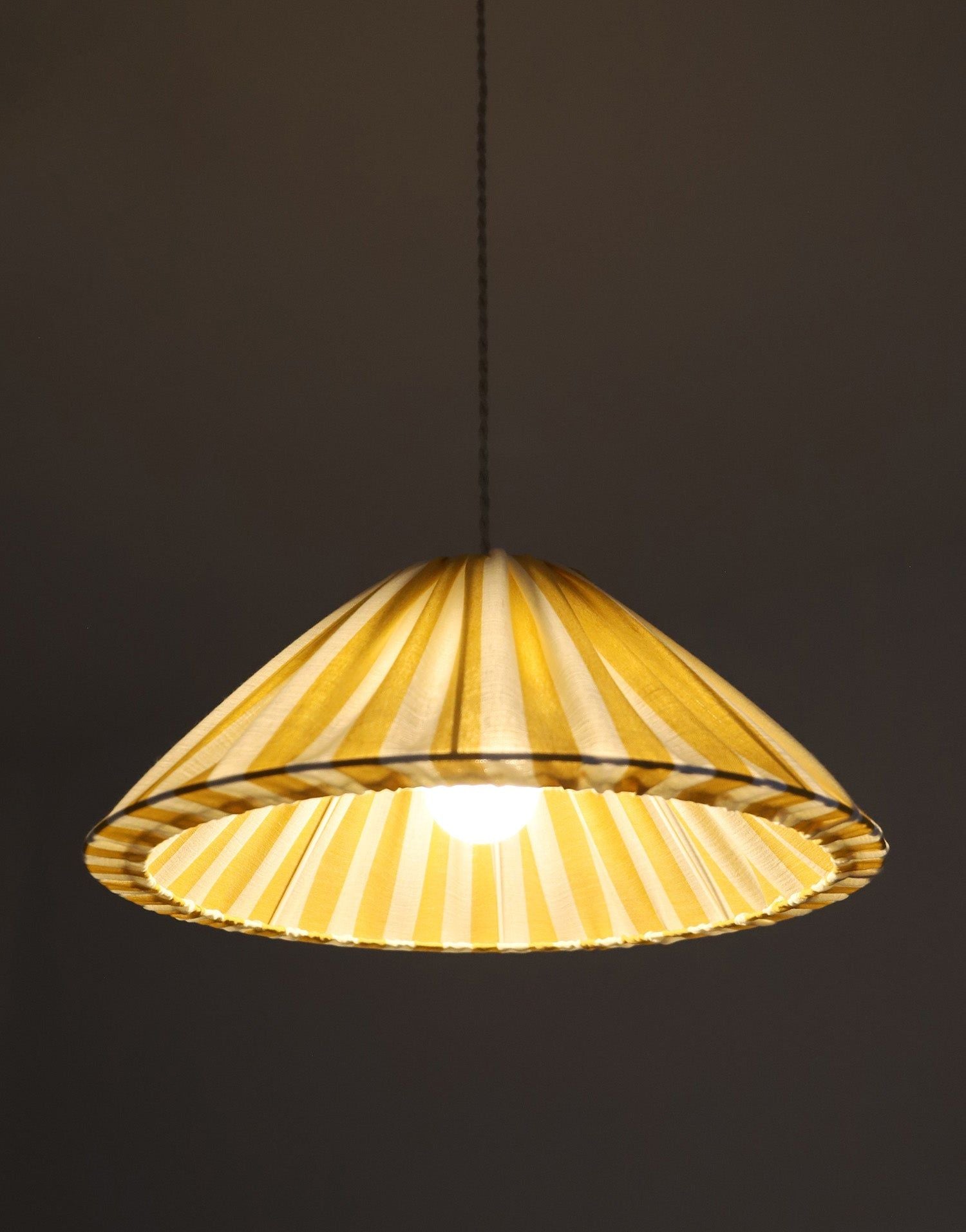 Conical Pendant Light Striped Malala “Rayures”