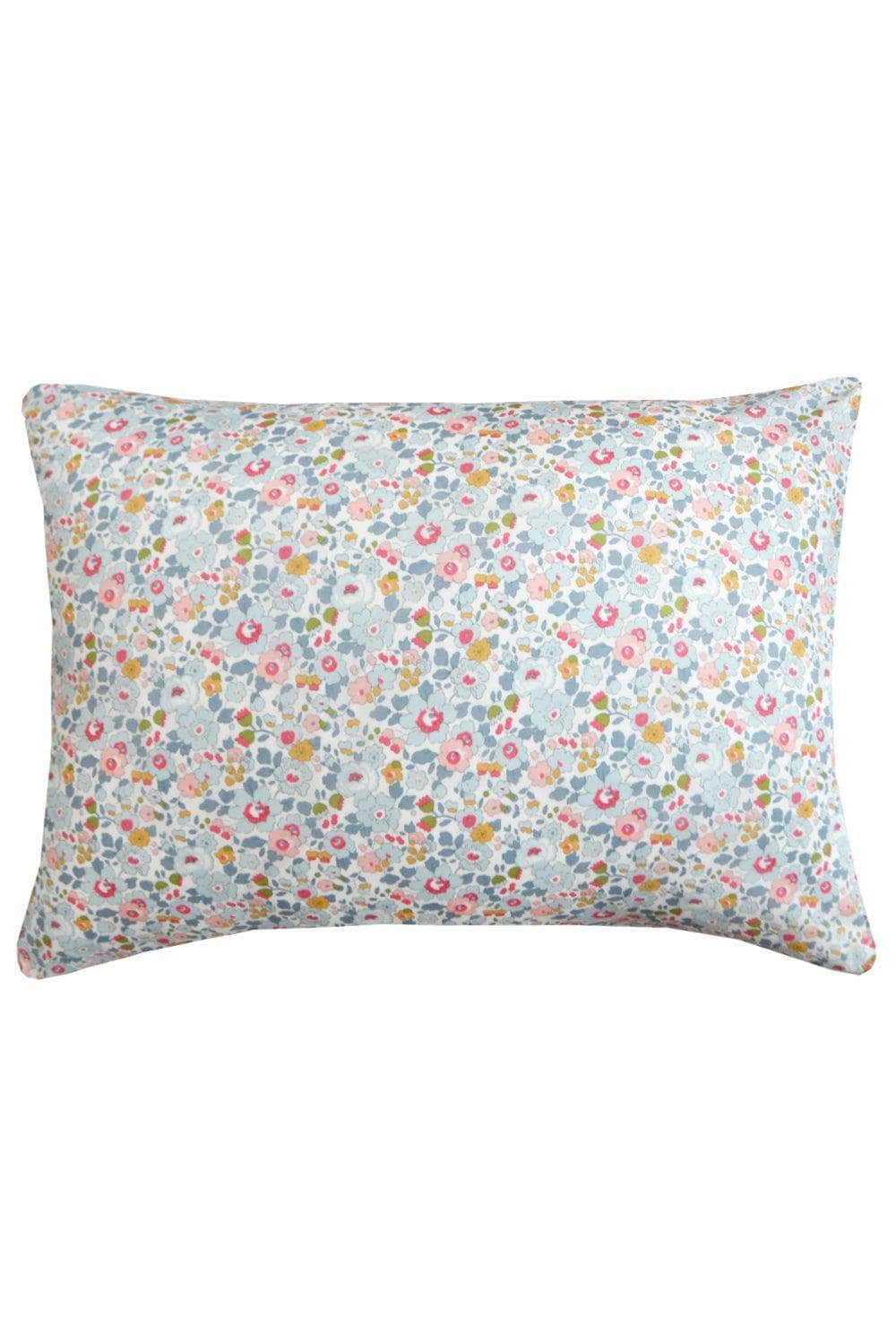 Pillowcase Made With Liberty Fabric Betsy Grey