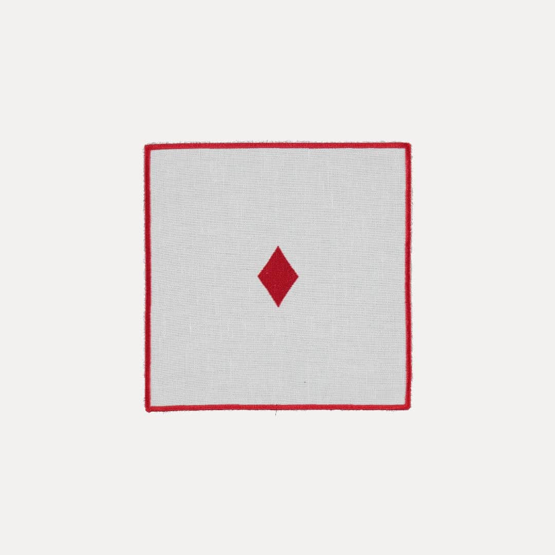 Cocktail Napkin, Suit Diamonds