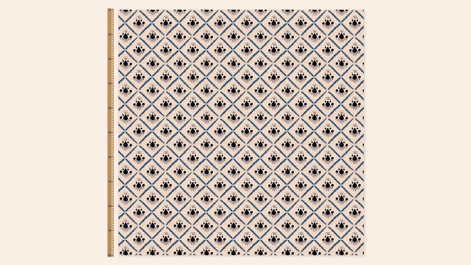 Pome Linen, Oxford Blue, Metre