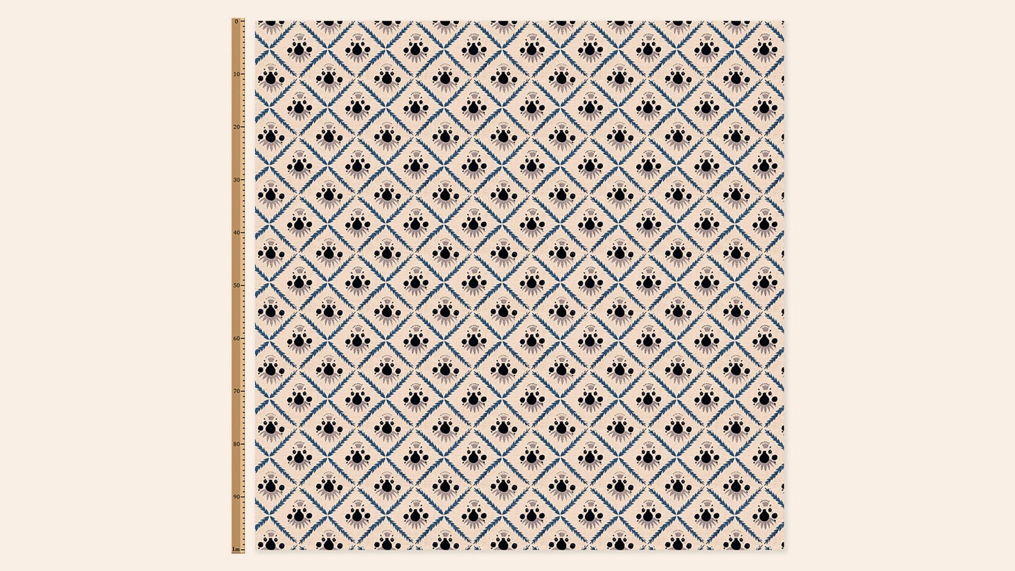 Pome Linen, Oxford Blue, Metre