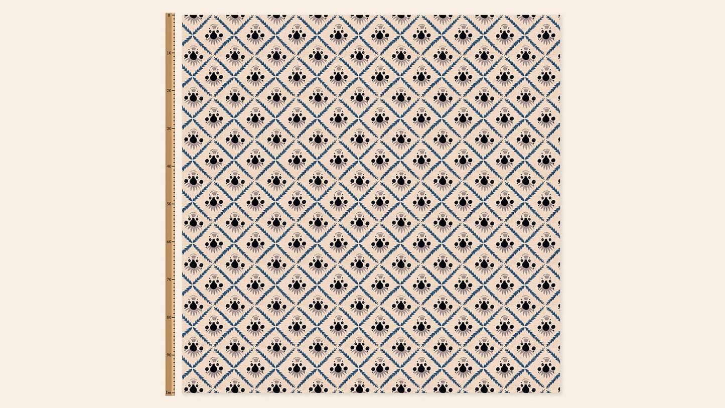 Pome Linen, Oxford Blue, Metre