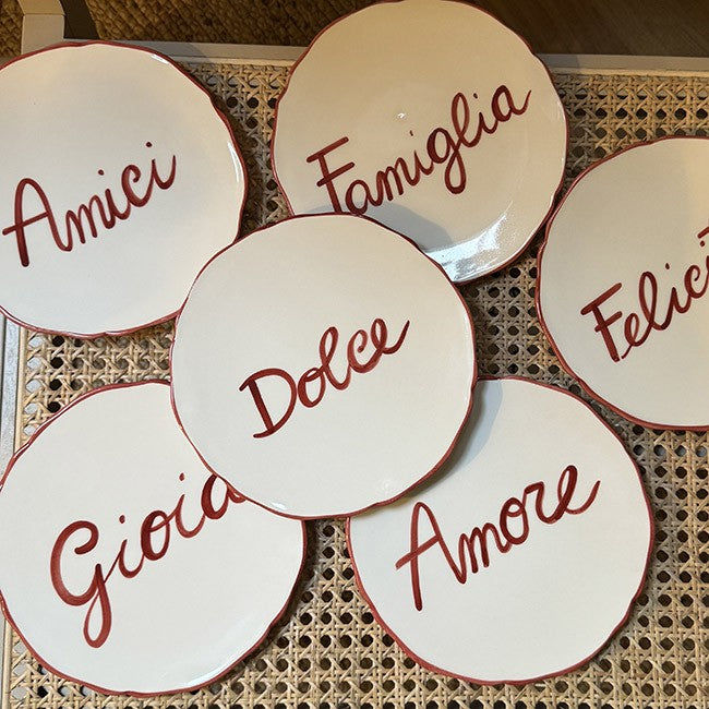 Set of 6 Bellissimo - 20 cm Plates