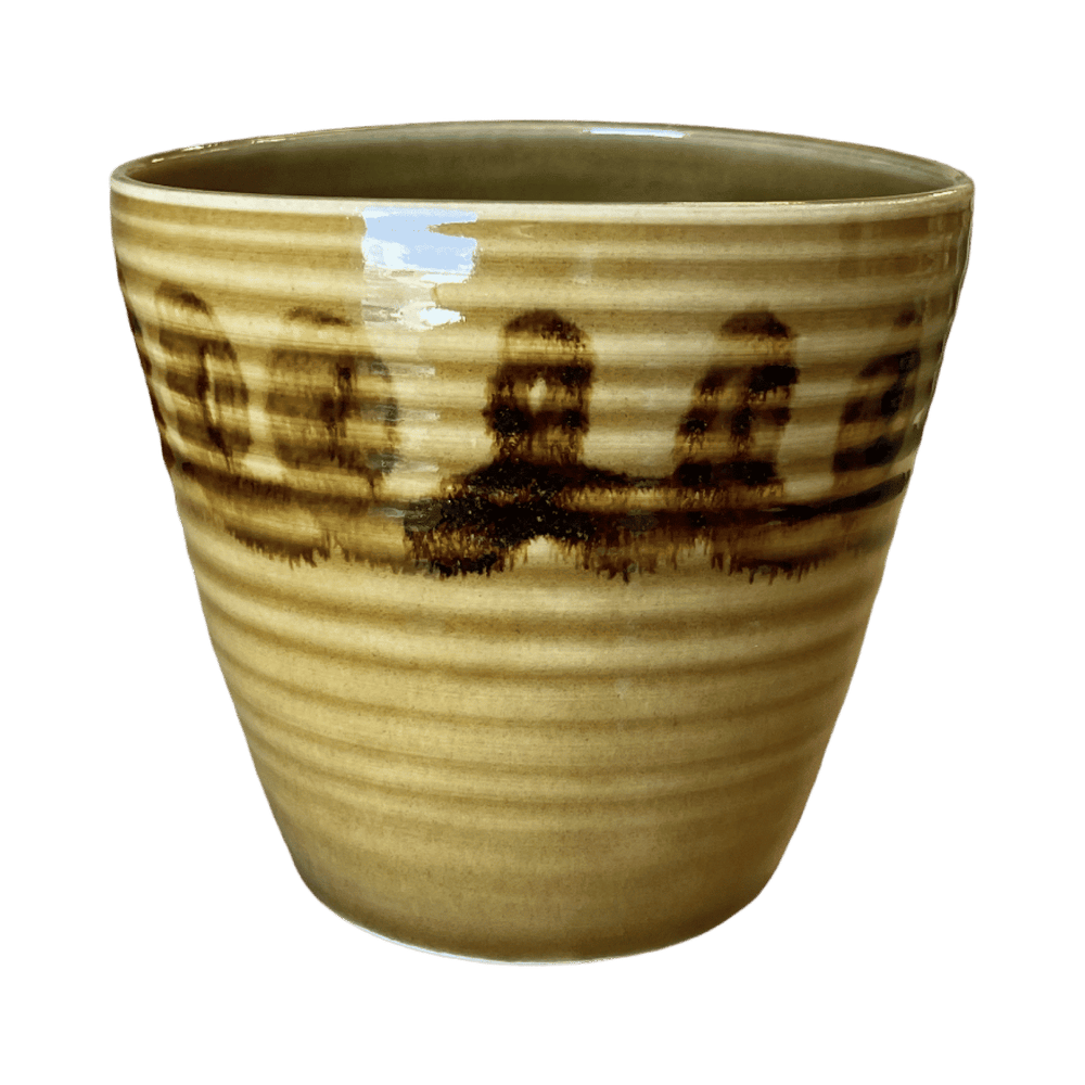 Honey Glaze Oval Vase #2