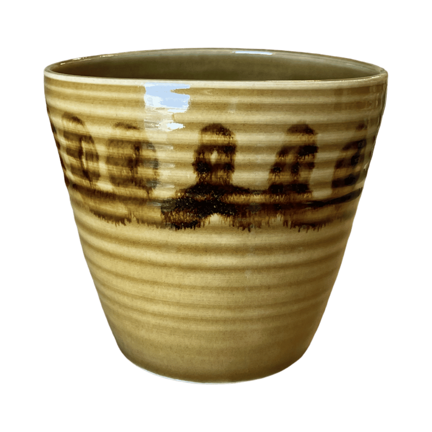 Honey Glaze Oval Vase #2