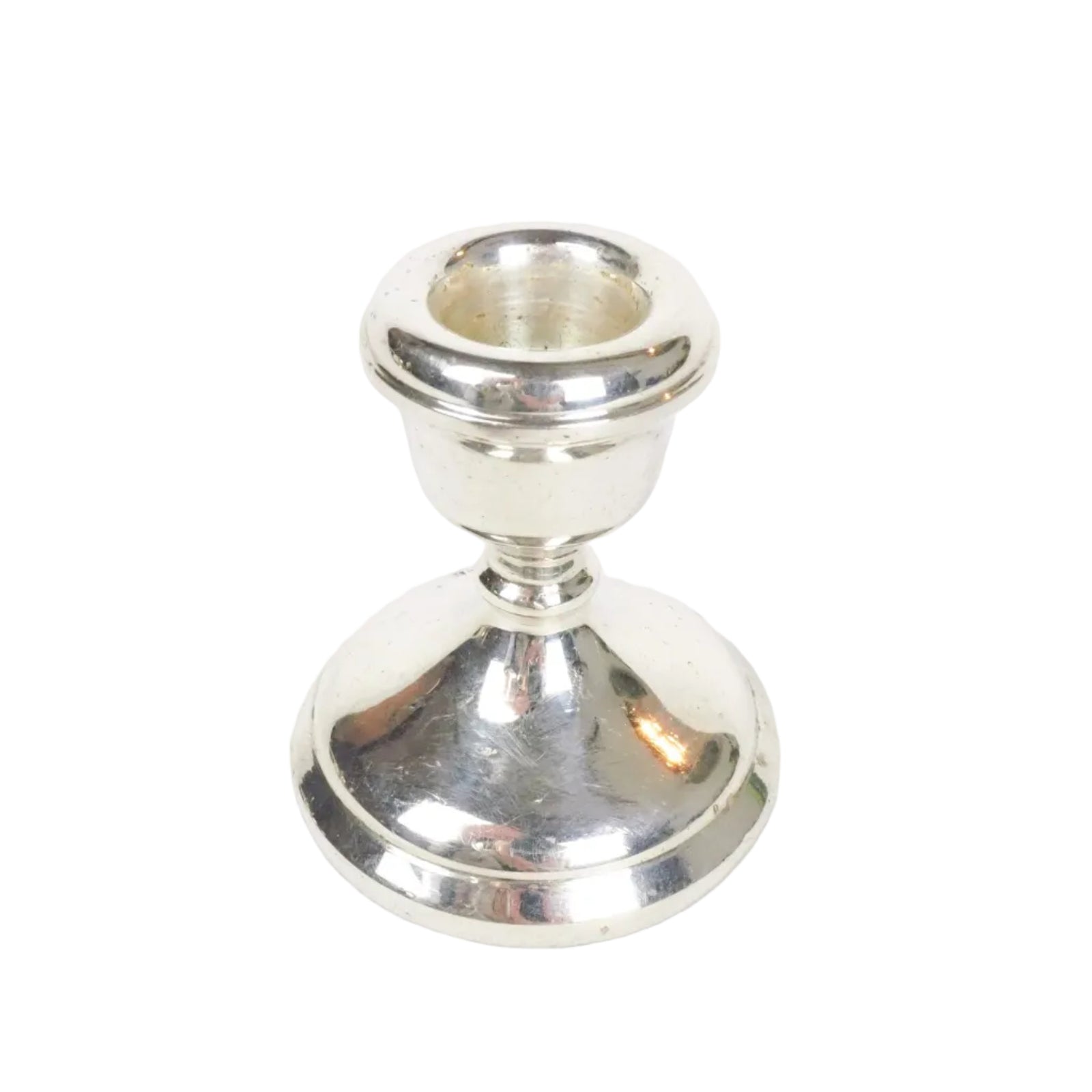 1924 Antique Sterling Silver Candlestick