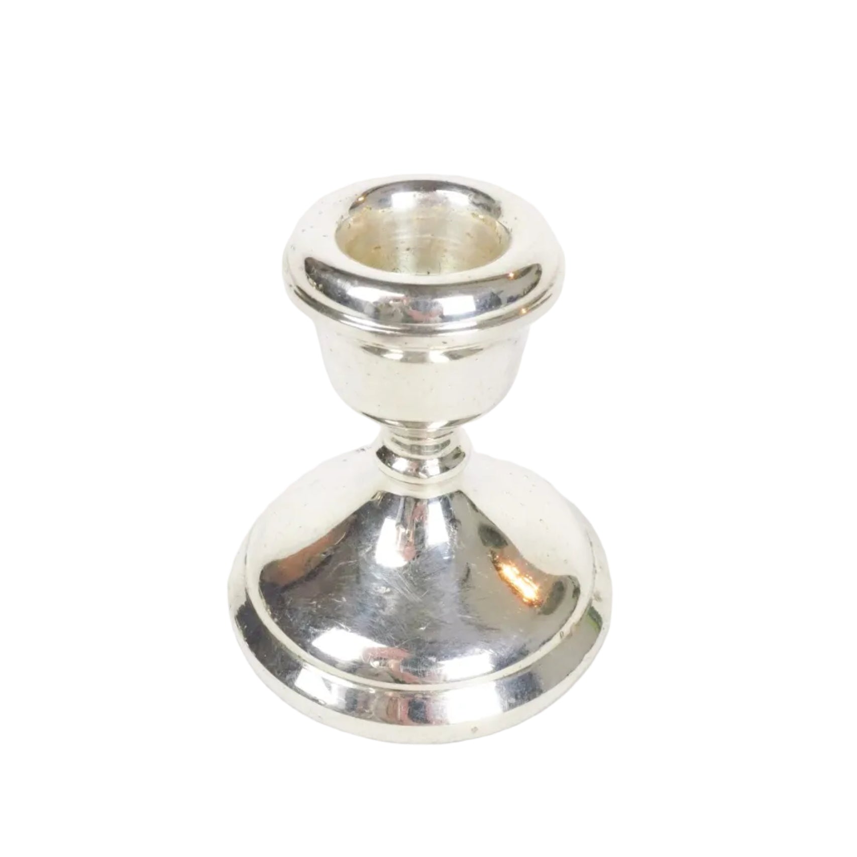 1924 Antique Sterling Silver Candlestick