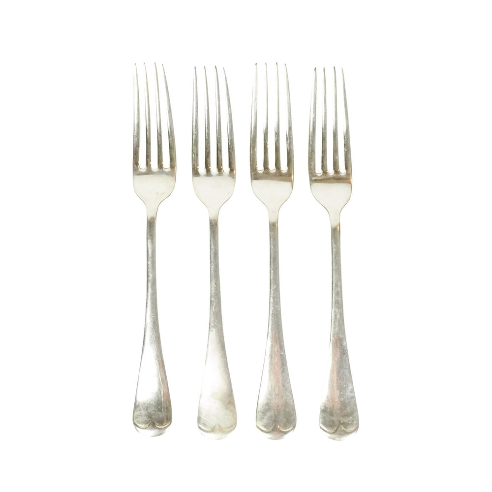 4 Antique Silver Plate Forks