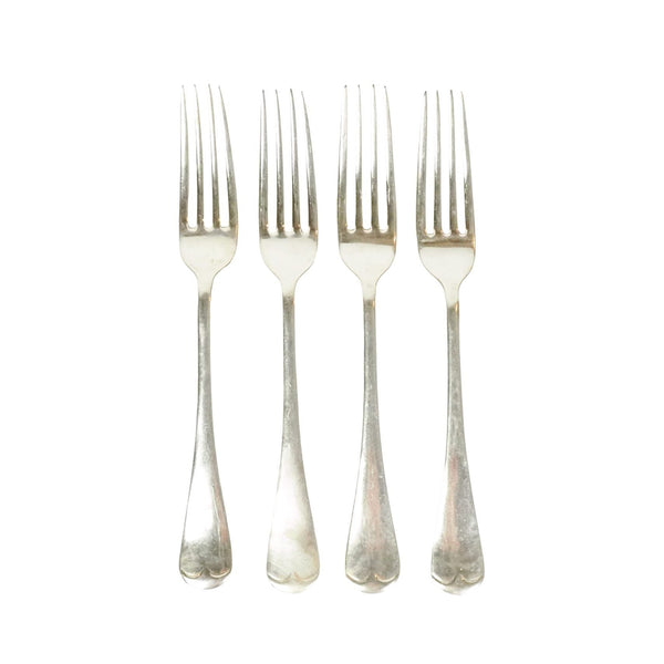 4 Antique Silver Plate Forks