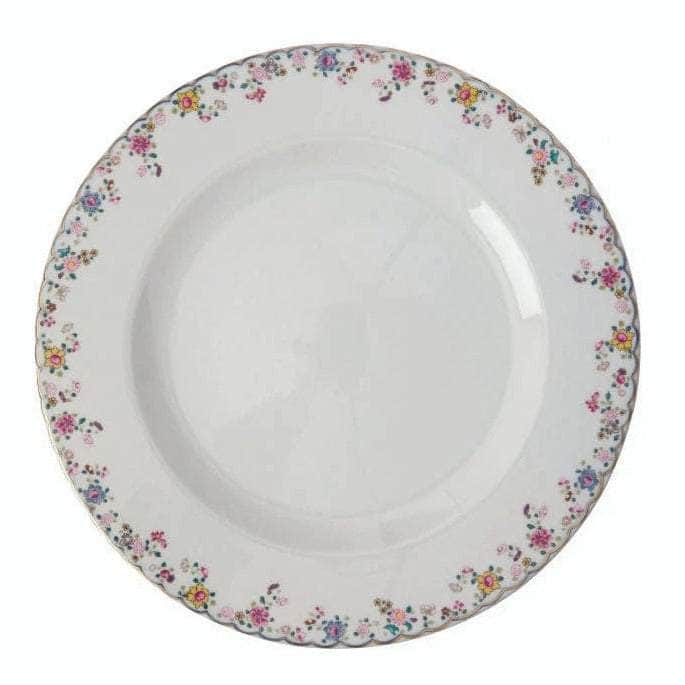 Set of 2 Tobacco Leaf China Charger Display Plates