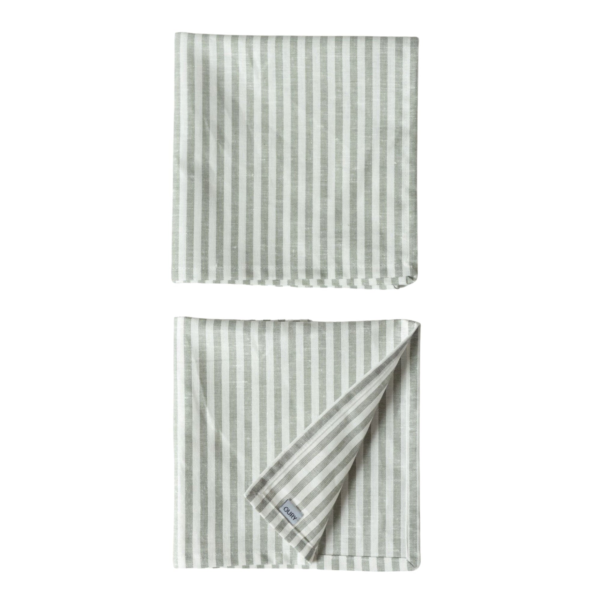 Grey Stripes Napkins (Set of 2)