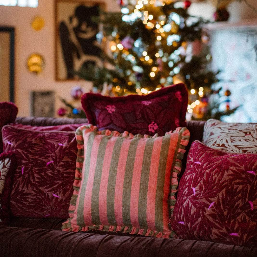 Cushion Yoko Bordeaux & Spice