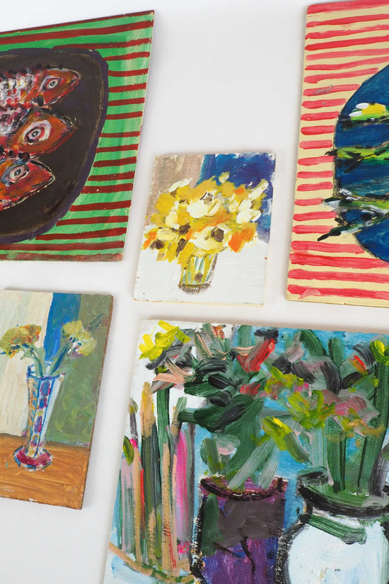 Oil on Board Floral Painting