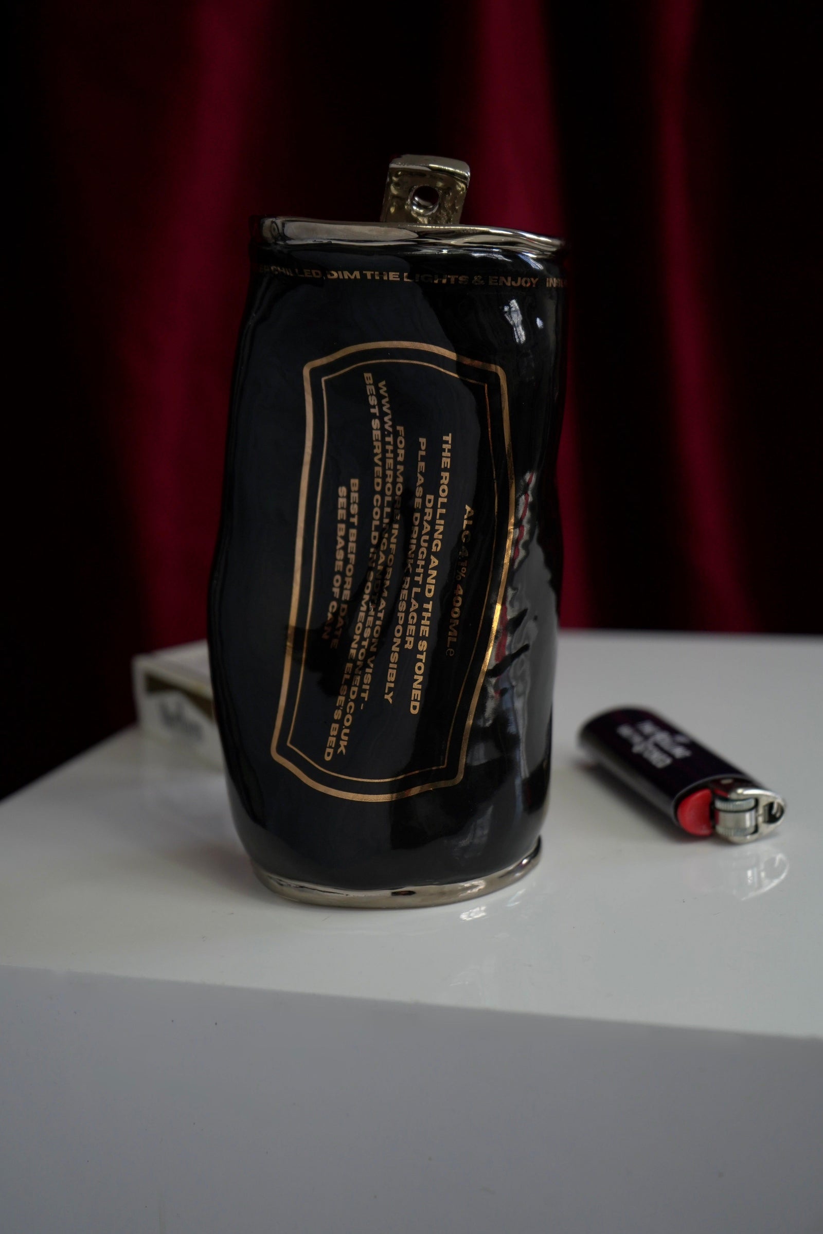 Crushed Silver Beer Can