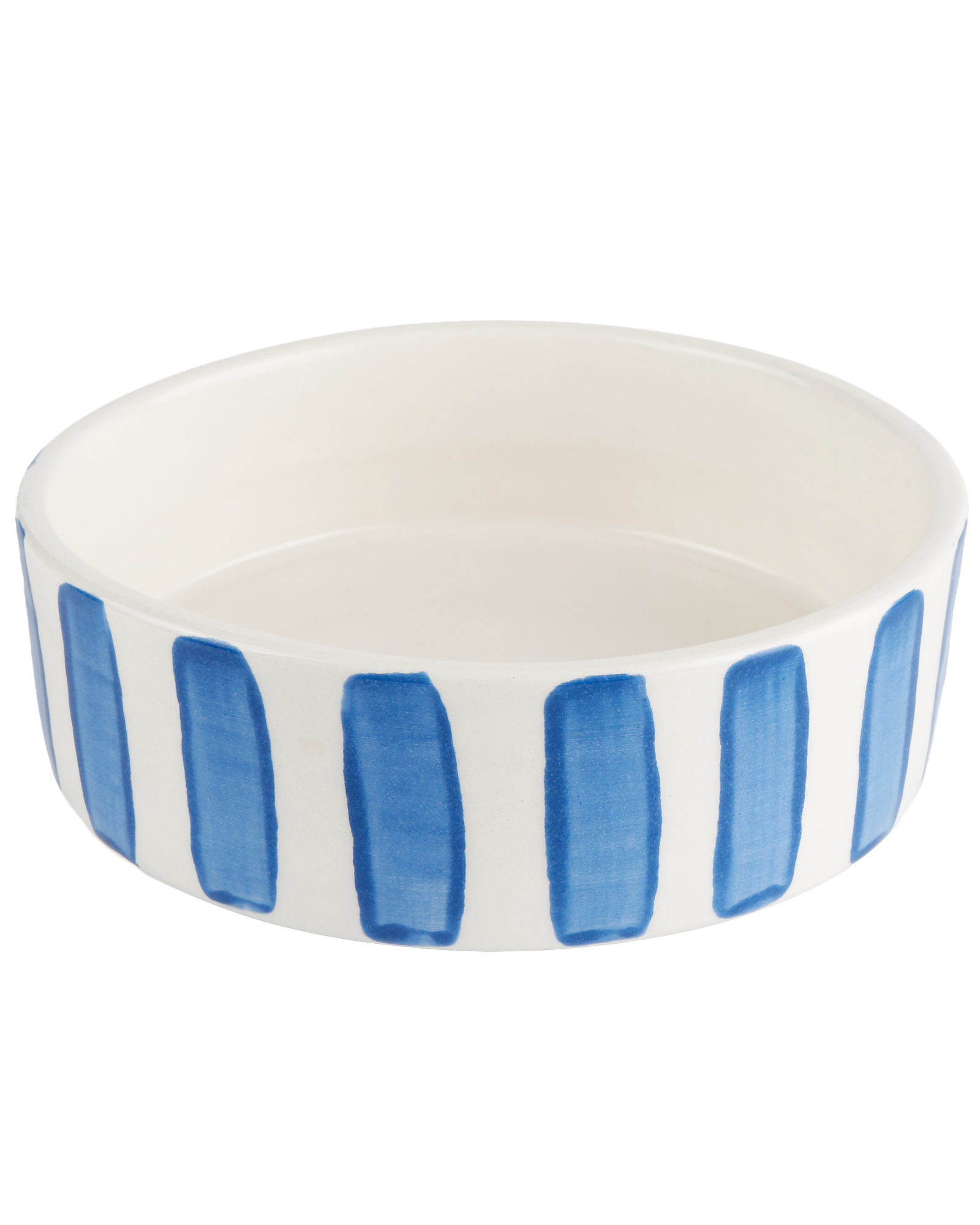 Blue Stripes Dog Bowl
