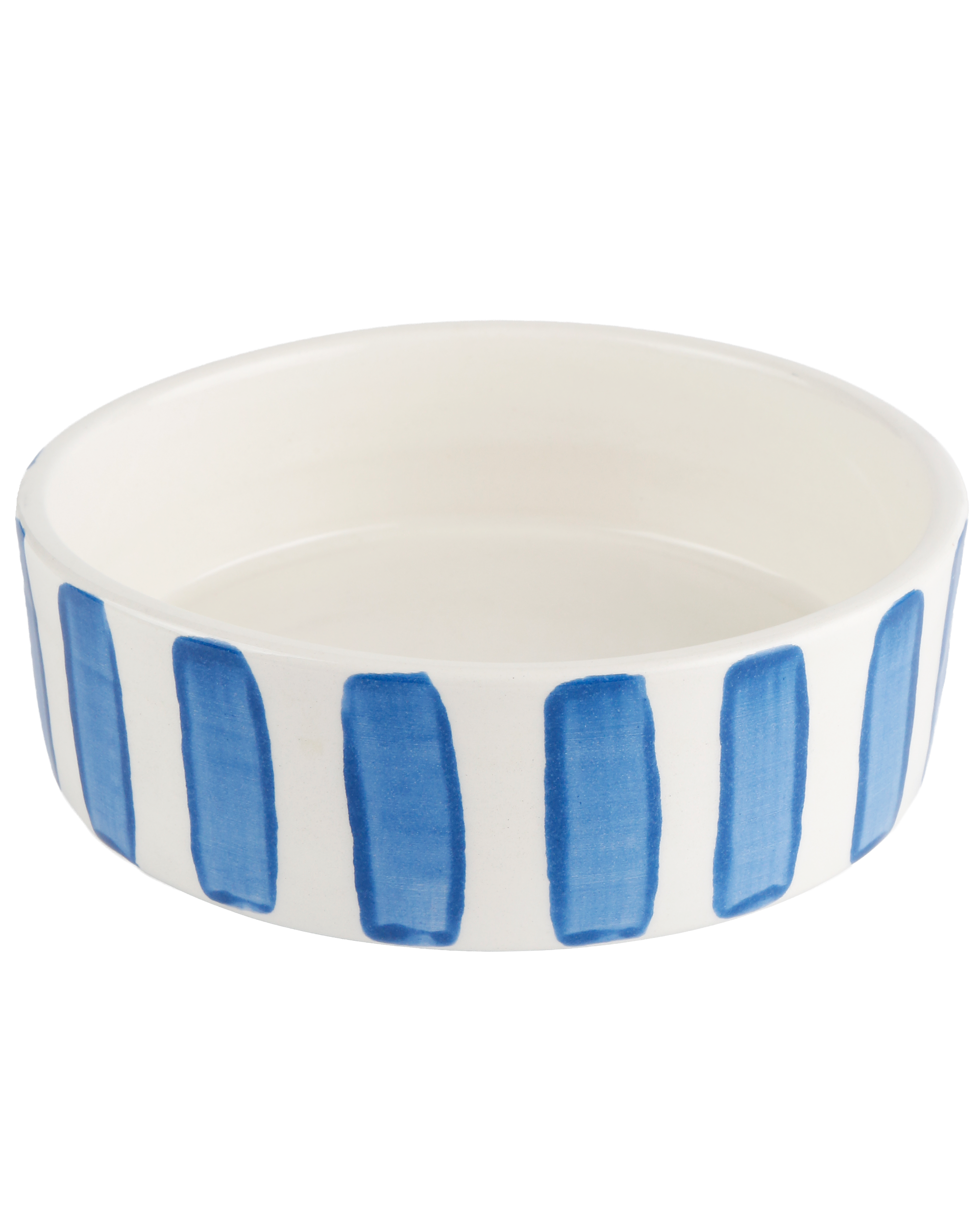 Blue Stripes Dog Bowl