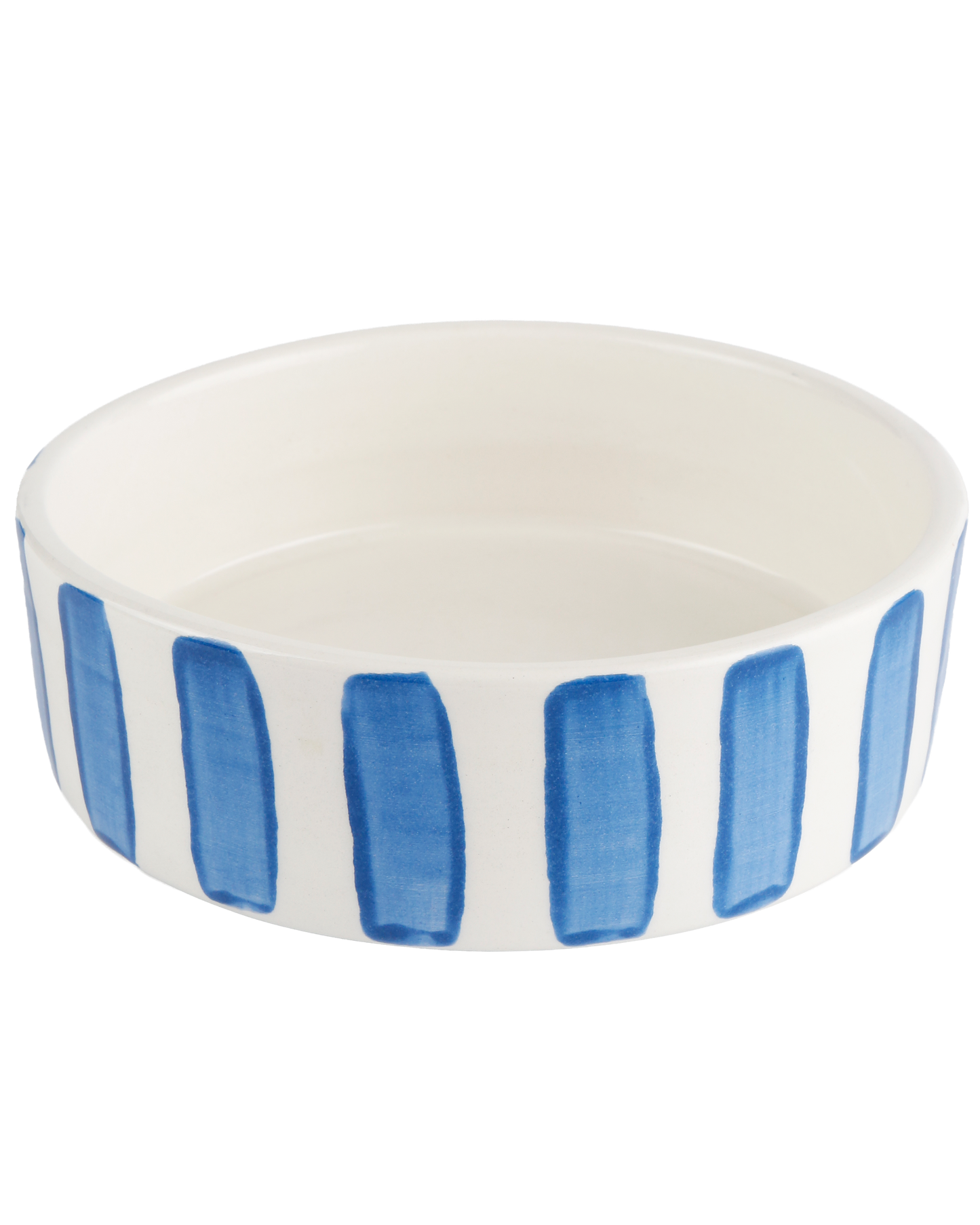 Blue Stripes Dog Bowl