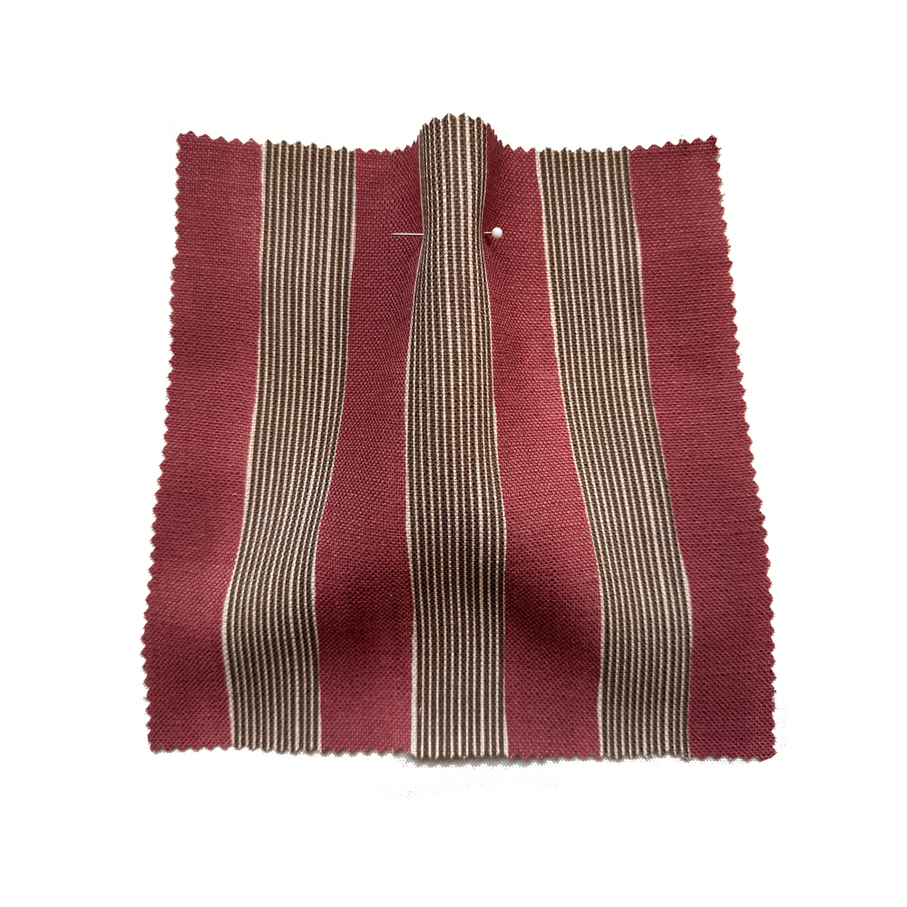 New Stripe Fabric - Cherry