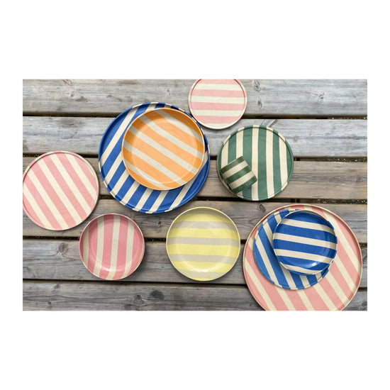 Duci Striped Bowl in Yellow