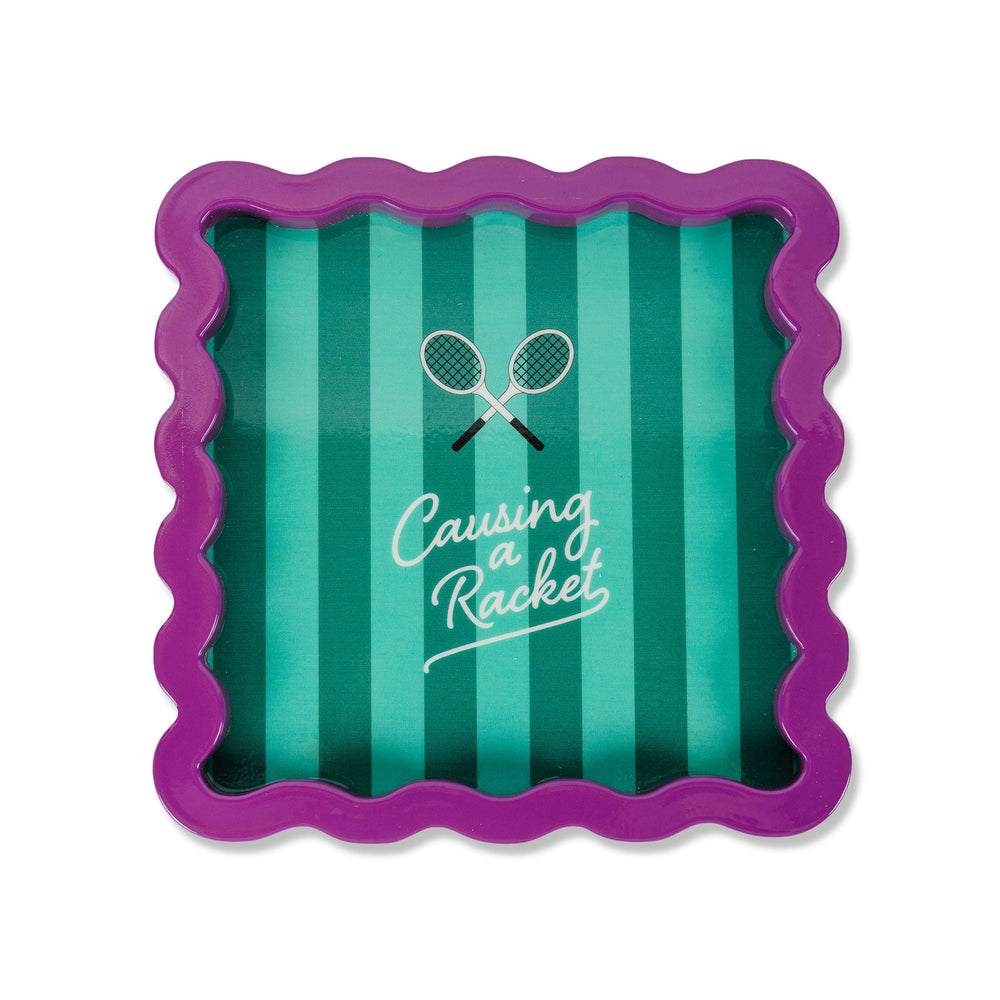 Causing a Racket Lacquer Tray