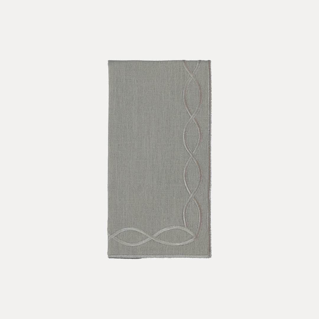 Viseu Napkin, Gray with Gray
