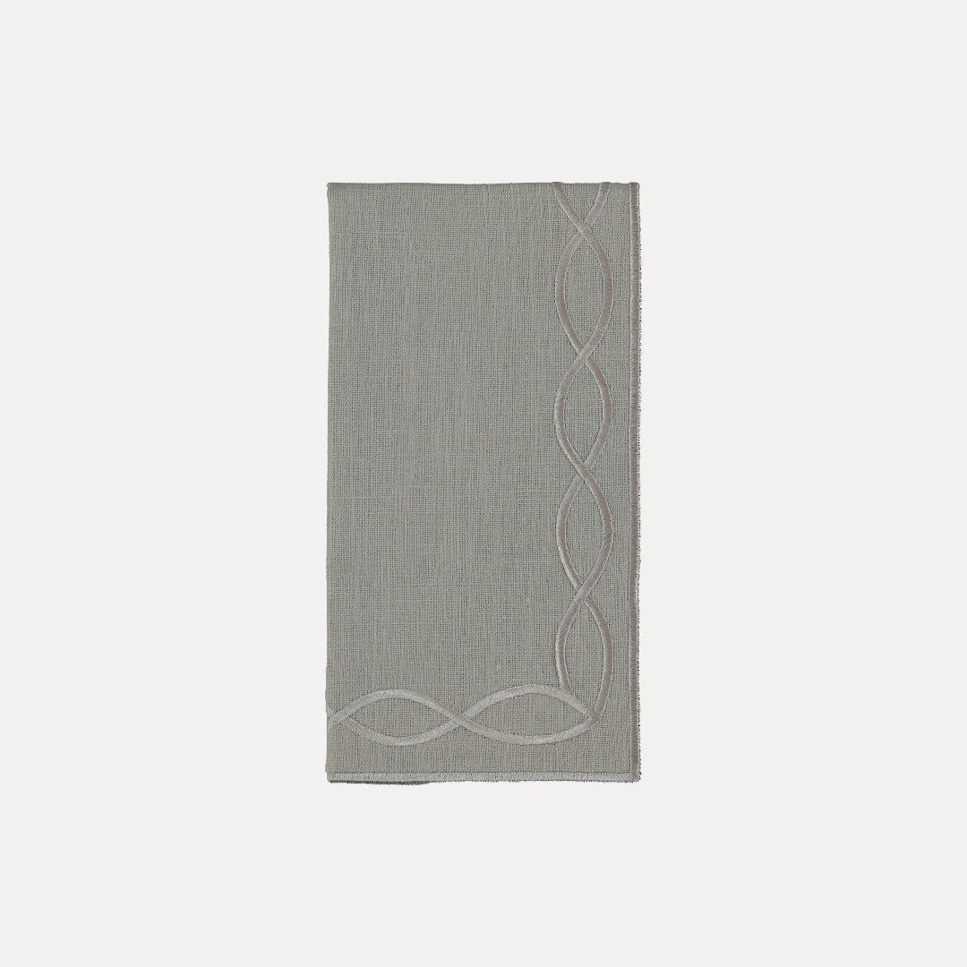 Viseu Napkin, Gray with Gray