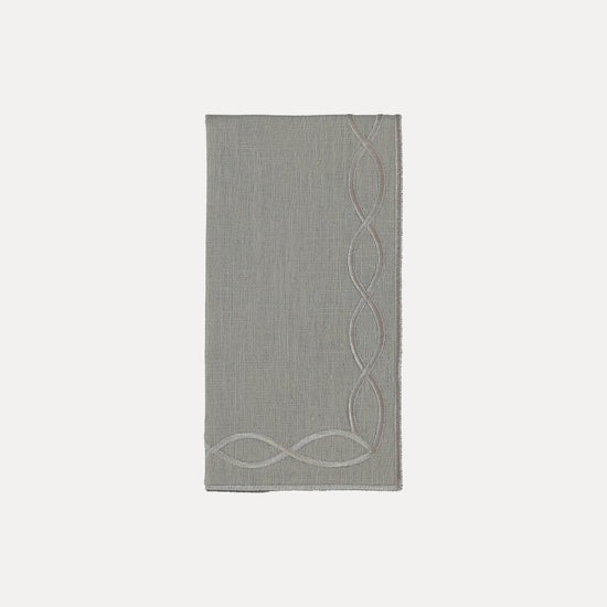 Viseu Napkin, Gray with Gray