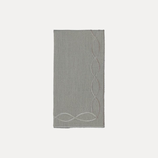 Viseu Napkin, Gray with Gray