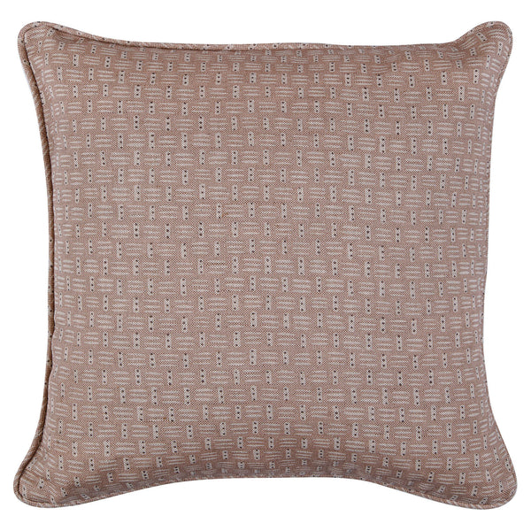 Small Piped Cushion in Basket Dawn Grey