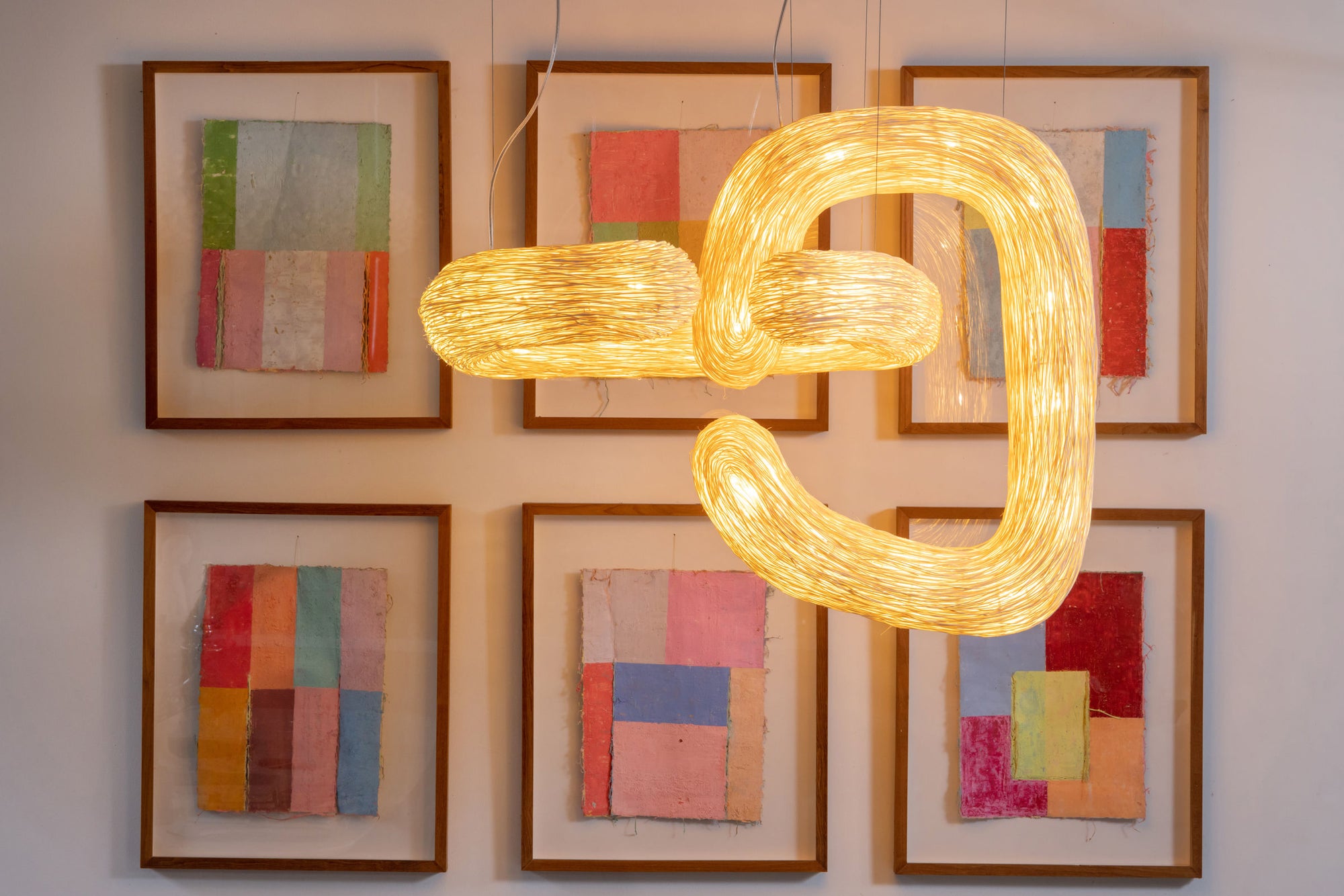 Set of 2 Orbette Pendant Lights by Ango – Handwoven Rattan Sculptural Design